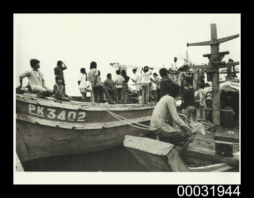 Vietnamese refugee boats PK3402 and TU DO in Darwin Harbour