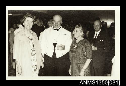 Captain Dun with two unidentified women