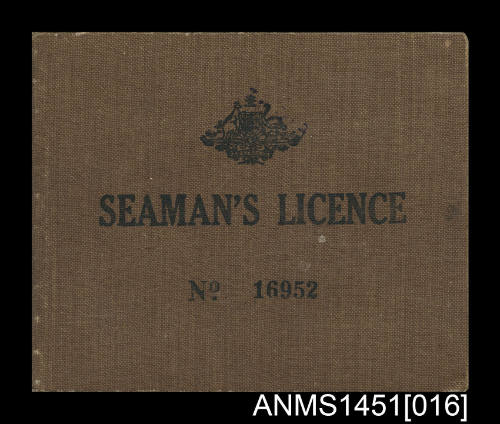 Seaman's Licence No. 16952