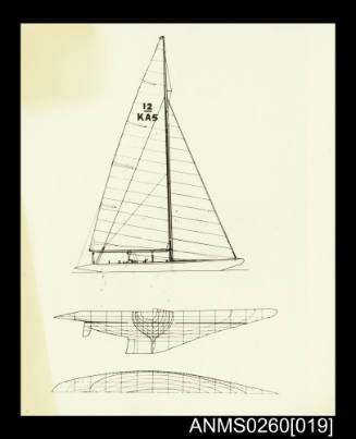 Line and sail plan for AUSTRALIA