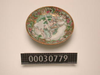 Saucer from a dinner service made for George Francis Train