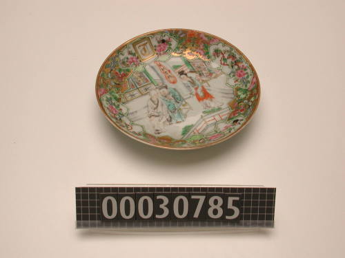 Saucer from a dinner service made for George Francis Train