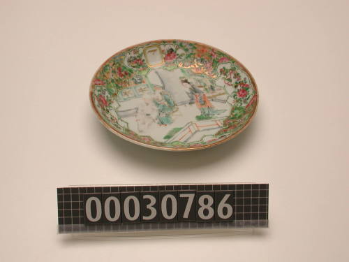 Saucer from a dinner service made for George Francis Train