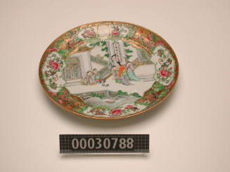 Dinner plate from a dinner service made for George Francis Train