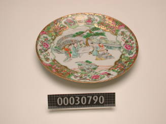 Dinner plate from a dinner service made for George Francis Train