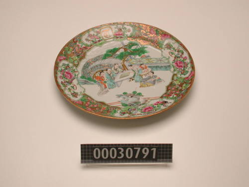 Dinner plate from a dinner service made for George Francis Train