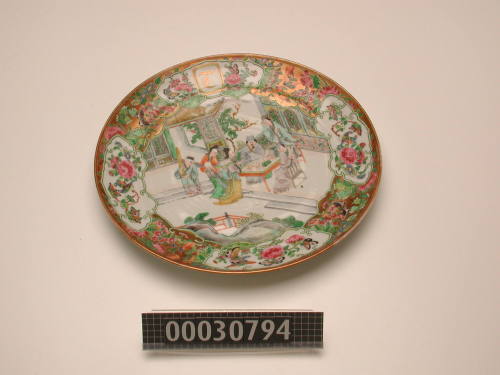 Dinner plate from a dinner service made for George Francis Train