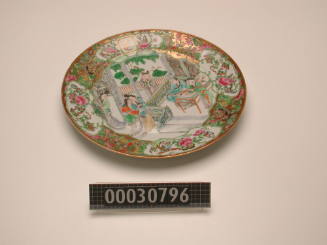 Dinner plate from a dinner service made for George Francis Train