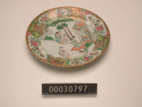 Dinner plate from a dinner service made for George Francis Train