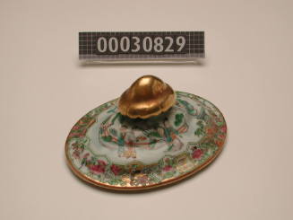 Tureen lid from a dinner service made for George Francis Train