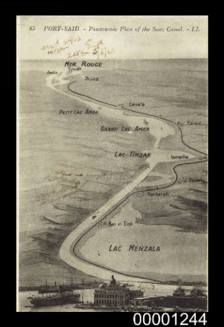 Port Said - Panoramic Plan of the Suez Canal