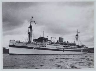 Hospital ship MV MANUNDA in Sydney Harbour