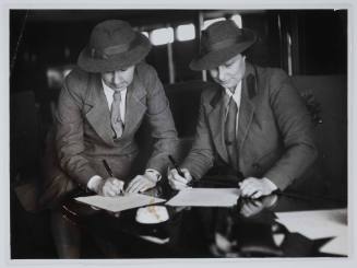 Two female medical personnel on board TSS ORANJE II