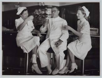 Unidentified medical personnel on board hospital ship TSS ORANJE II