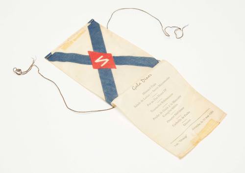 Nederland Line flag : VM ORANJE Gala Diner menu 21 May 1961