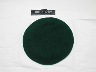 Rover beret owned and used by Peter Treseder during his continued involvement in boy scouts