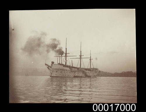 HMAS TINGIRA anchored in Sydney Harbour