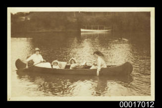 Mrs Agnew, Dassie, Poppy and Granny on Torrens River, Adelaide