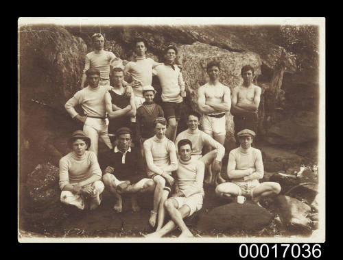 Group of young men in sporting gear