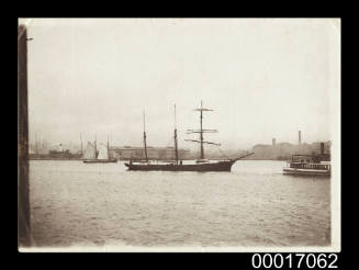 Sailing ship at anchor in Sydney Harbour