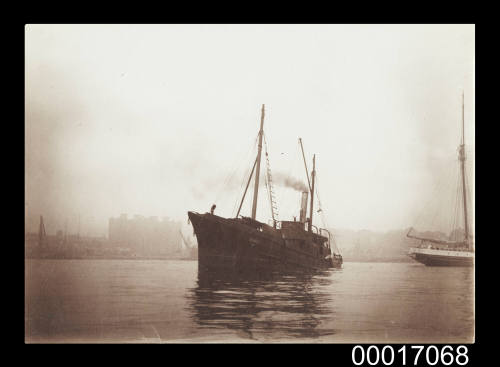 Small cargo ship in Johnston's Bay