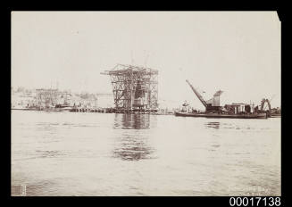 Construction scaffolding at Pyrmont Point