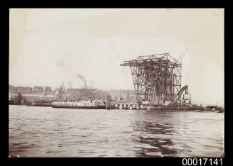 Construction scaffolding at Pyrmont Point