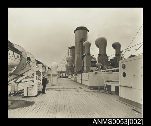 Orient Line RMS ORFORD, Boat Deck