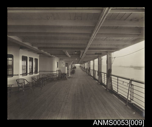 Orient Line RMS ORFORD, Promenade Deck