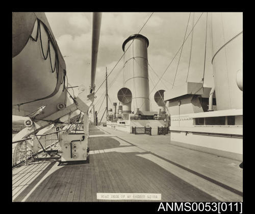 Orient Line RMS ORONTES, Boat Deck