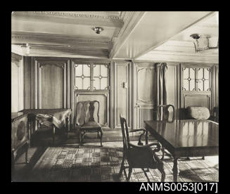 Orient Line RMS ORONTES, Sitting Room of the Special Suite