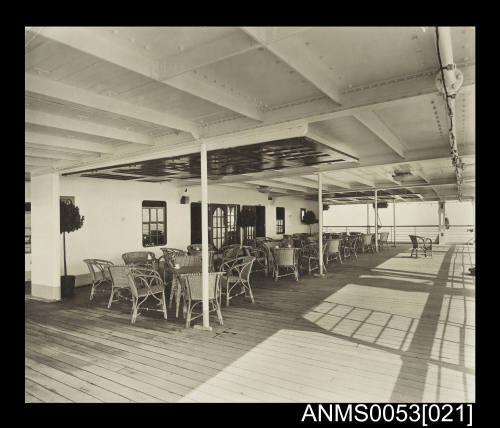 Orient Line RMS ORONTES, Verandah Café