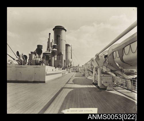 Orient Line RMS ORONTES, Boat Deck