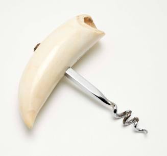 Corkscrew with whale tooth handle