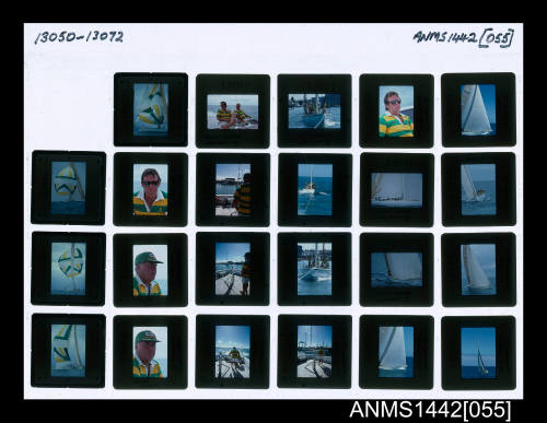 23 slides of AUSTRALIA II in various sailing configurations