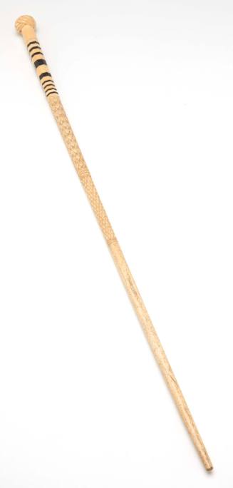 Scrimshaw walking stick