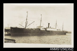 Photograph depicting the passenger cargo ship SS GEORGIC