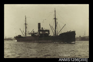 Postcard depicting cargo ship SS GOULBURN