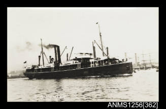 Photograph depicting coastal passenger ship SS HUNTER