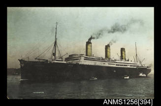 Postcard depicting the large passenger liner SS IMPERATOR