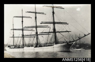 Photograph depicting four masted barque JUTEOPOLIS