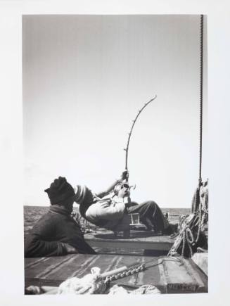 Alfred Dean fishing