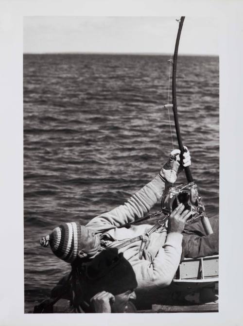 Alf Dean fishing Great White sharks