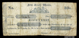 New South Wales Miner's Right ticket