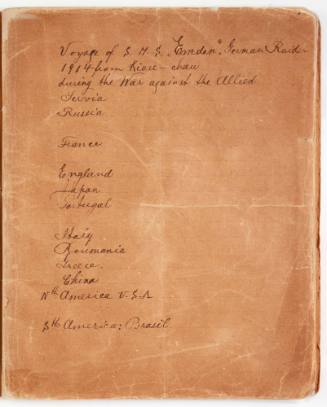 Accounts by German prisoners of war at Camp Spiegel describing the voyage of SMS EMDEN