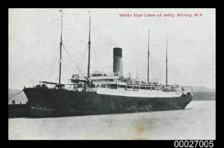 White Star Liner at  jetty,  Albany, W.A.
