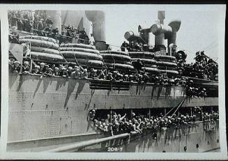 UNTITLED, US NAVY TROOPSHIP, NUMBERED 208-5