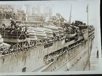 UNTITLED, US NAVY TROOPSHIP, NUMBERED 208-20