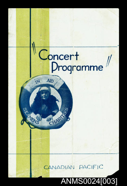 Canadian Pacific Line SS METAGAMA Concert programme leaflet