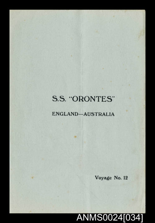 SS ORONTES England to Australia, Voyage No 12 - Aden - 19 January 1936
